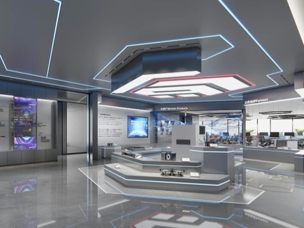 【磐锋精密】光明办公室设计装修-科技风办公空间-深圳文丰装饰公司