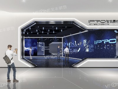 展厅设计效果图 | 新奇科幻高级感科技展厅装修设计