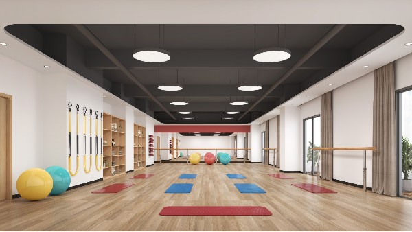 迪芬尼瑜伽舞蹈室设计效果图-快速装修公司-瑜伽房空间设计